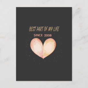Carte Postale Citation romantique "Meilleure partie de ma vie"