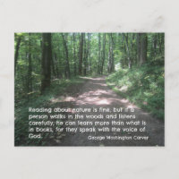 Citation sur la nature par G.W. Carver