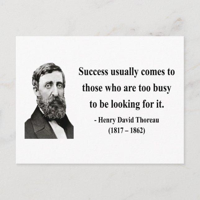 Carte Postale Citation Thoreau 7b (Devant)