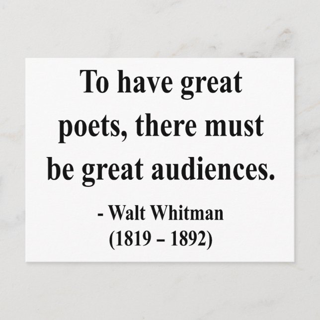 Carte Postale Citation Whitman 12a (Devant)
