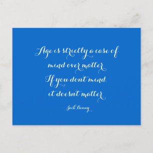 Carte Postale Citations - âge et attitude