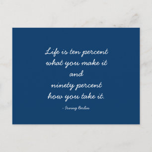 Carte Postale Citations - Conseils et observations - Vie