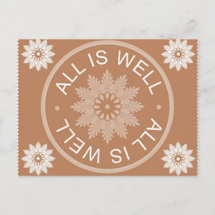 Carte Postale Citations De 3 Mots ~Tout Est Bien ~Motivationnel