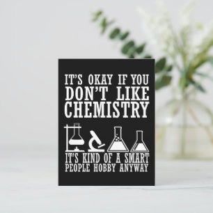 Carte Postale Citations de chimiste drôles et humour de chimie s