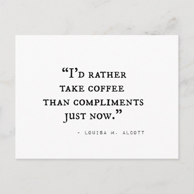 Carte Postale Citations de Little Women (Devant)