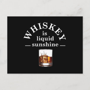 Carte Postale Citations de whisky drôles dictons de boisson