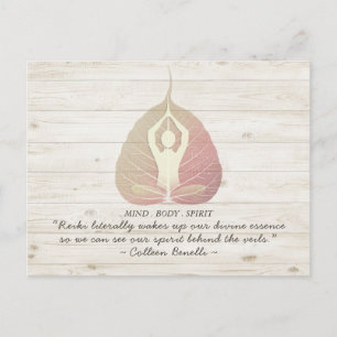 Carte Postale Citations d'instructeur de médiation de Reiki Mast