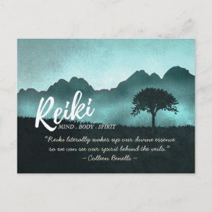 Carte Postale Citations d'instructeur de médiation de Reiki Mast