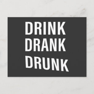 Carte Postale Citations drôles de boisson sur le buveur de whisk