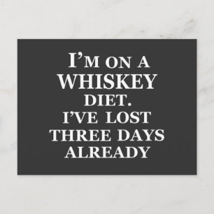 Carte Postale Citations drôles de whisky humour whiskey dictons