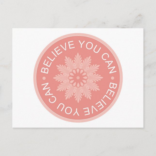 Carte Postale Citations En Trois Mots ~Croyez Que Vous Pouvez~ (Devant)