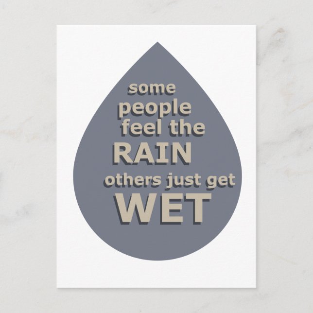 Carte Postale citations motivationnelles sur les paroles de vie (Devant)