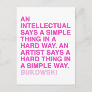 Carte Postale Citations par Charles Bukowski