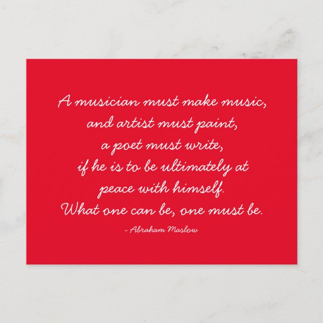 Carte Postale Citations - travail et carrière (Devant)