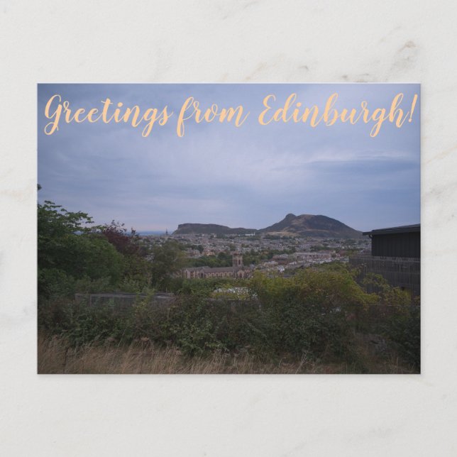Carte Postale CITINERARIES: Greetings from Edinburgh! (Devant)