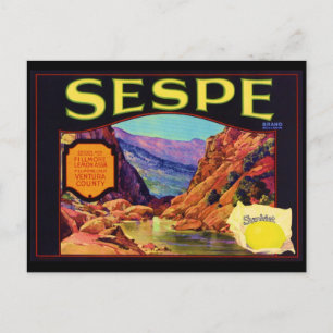Carte Postale Citron de Sespe