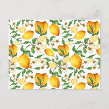 Citrons jaunes et fleurs de citronnier beaux  