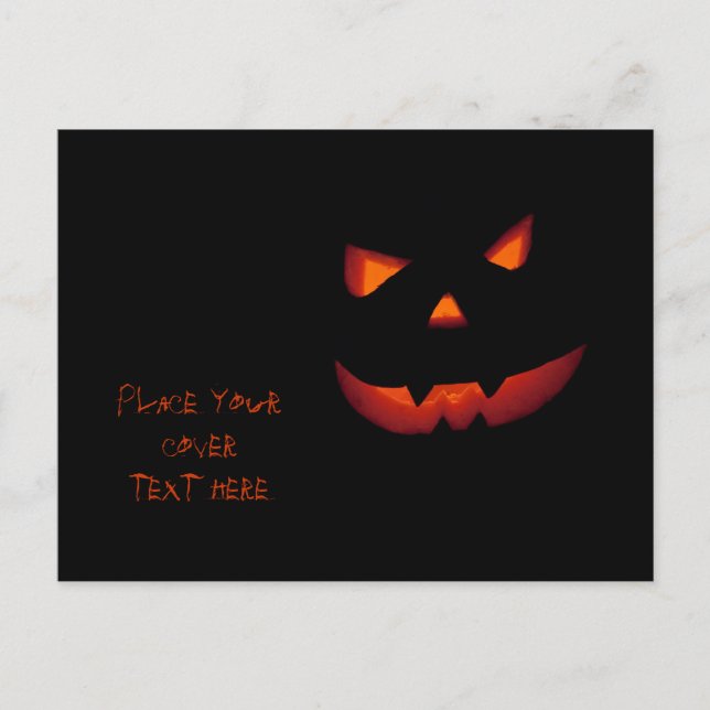 Carte Postale Citrouille Halloween 001 (Devant)