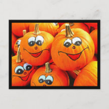 Carte postale citrouille Jack O Lanterns