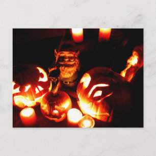 Carte Postale Citrouille Patch Gnome III