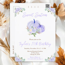 Citrouilles violettes Fleuris Sweet Sixteen