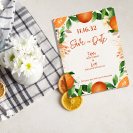 Carte Postale Citrus Orange Blossom Garden Wedding Enregistrer l