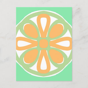 Carte Postale Citrus vert citron