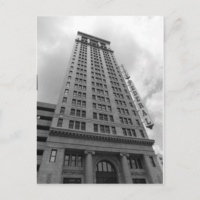 Carte Postale City Federal Building - Centre-ville de Birmingham (Devant)