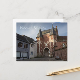 Carte Postale City gatehouse, Ninove, Belgique