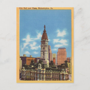 Carte Postale City Hall and Plaza, Philadelphie, Pennsylvanie
