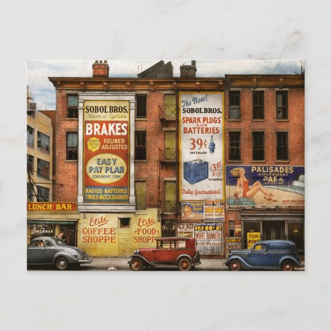 Carte Postale City - New York NY - Elite lunch bar 1938 (Devant)