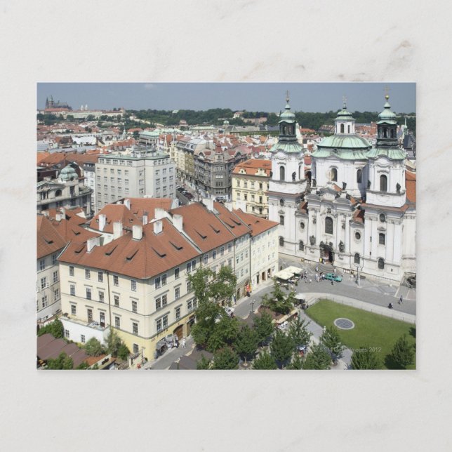 Carte Postale Cityscape de Prague historique, République tchèque (Devant)