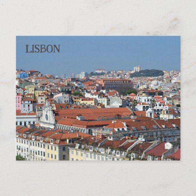 Carte postale Cityview Lisbonne Portugal (Devant)