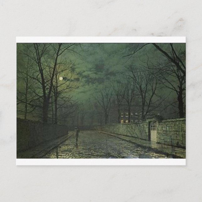 Carte Postale Clair de lune après la pluie de John Atkinson Grim (Devant)