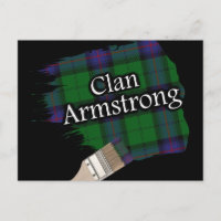 Clan Armstrong Scottish Tartan Paint Brush