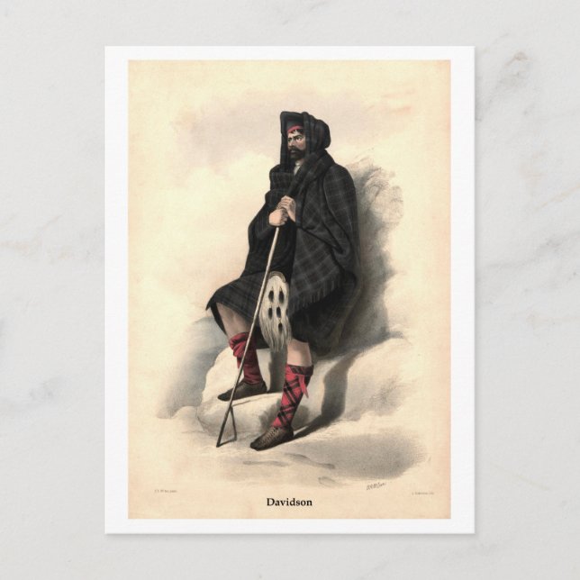 Carte Postale Clan Davidson (Devant)