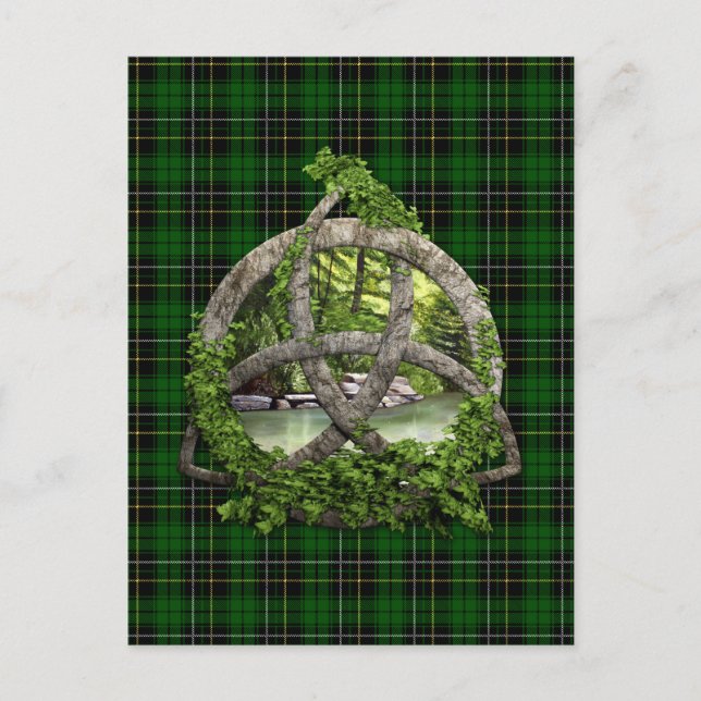 Carte Postale Clan Et Clan MacAlpine Tartan (Devant)