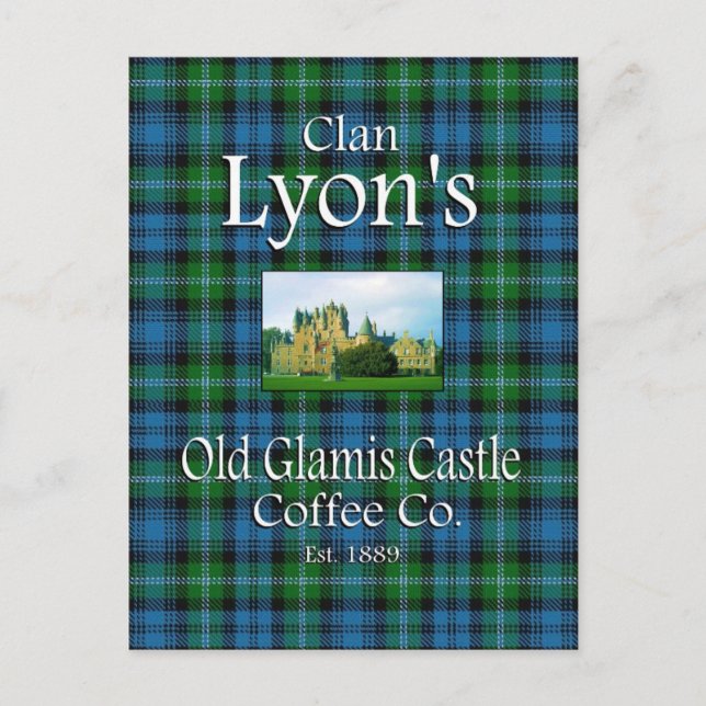 Carte Postale Clan Lyon's Old Glamis Castle Coffee Co. (Devant)