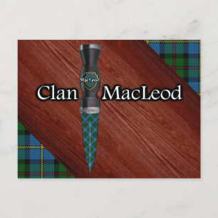 Carte Postale Clan MacLeod Tartan Sgian Dubh Blade