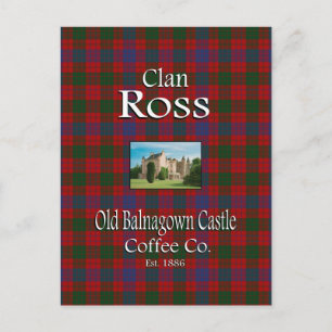 Carte Postale Clan Ross Old Balnagown Castle Coffee Co.