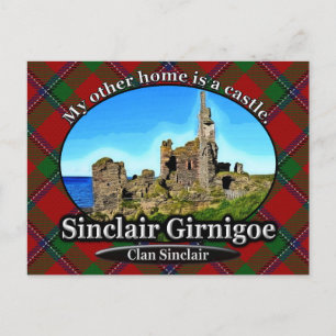 Carte Postale Clan Sinclair Castle Sinclair Girnigoe Écosse