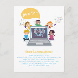 Carte Postale Clap d'anniversaire pour les ENFANTS Discussion vi