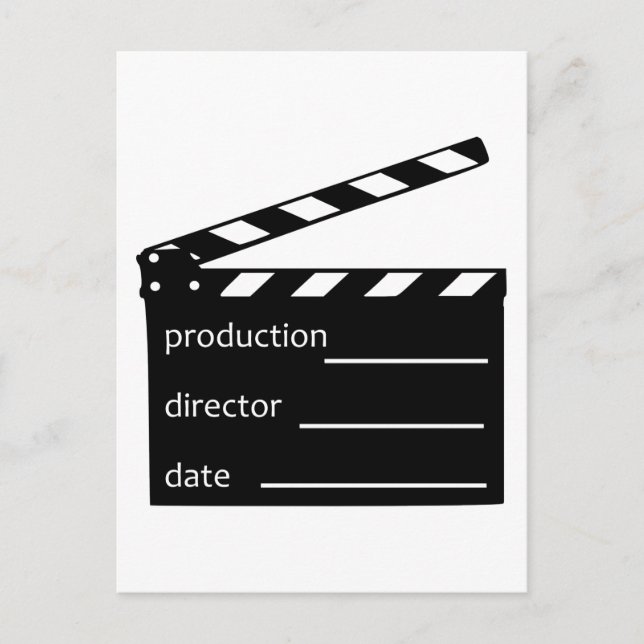 Carte Postale Clappeur de film (Devant)