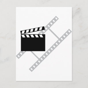 Carte Postale clappeur de film hollywoodien