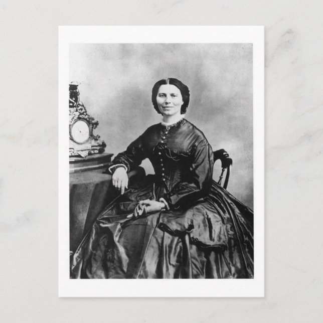 Carte Postale Clara Barton Portrait ~ Vintage 1866 Photo (Devant)