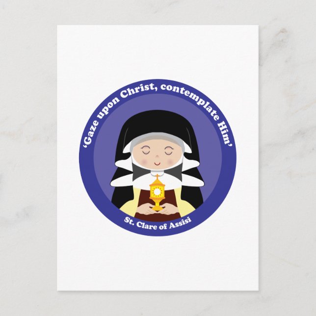 Carte Postale Clare d'Assise (Devant)