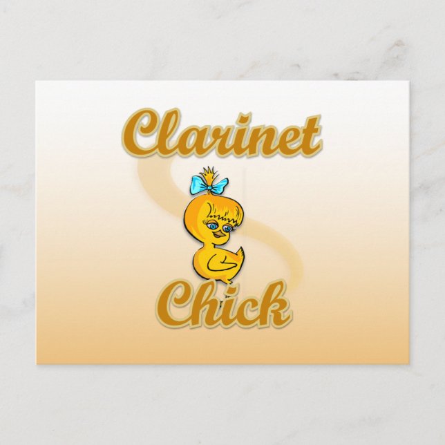 Carte Postale Clarinet Chick (Devant)