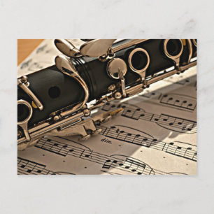 Carte Postale Clarinet Closeup