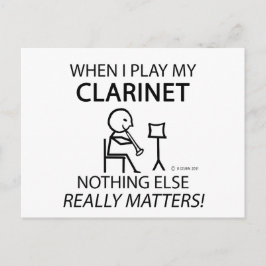 Carte Postale Clarinet Rien D'Autre N'A D'Importance