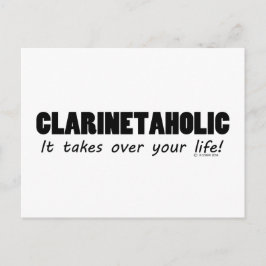 Carte Postale Clarinetaholic